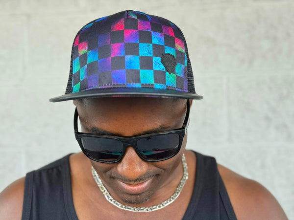 Grunge Checkers Snapback