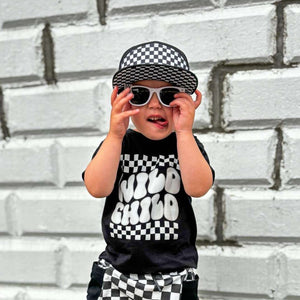 Monochrome Checkered Snapback