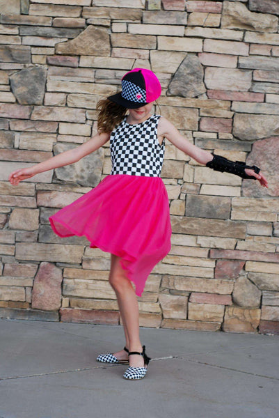 Checkered Pink Dress