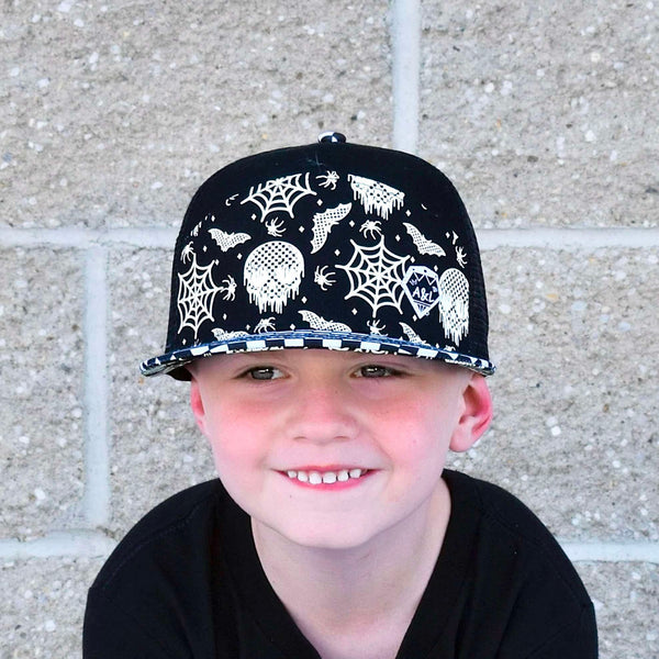 Skelly and Bats Glow in the Dark Snapback