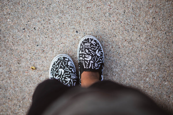 Chillin' Bones Slip on Canvas Shoes