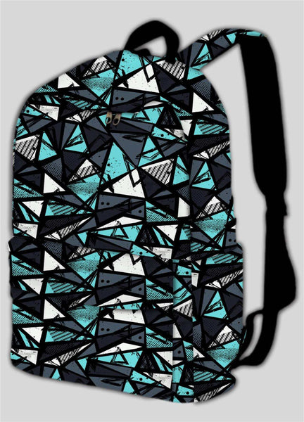 Teal Abstract Backpack