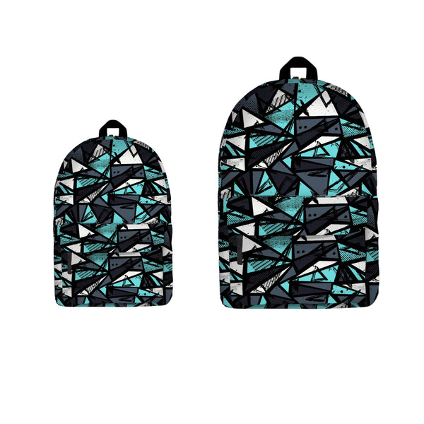 Teal Abstract Backpack