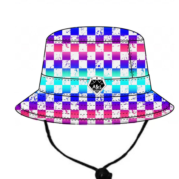 Checks and Stripes Reversible Bucket Hat